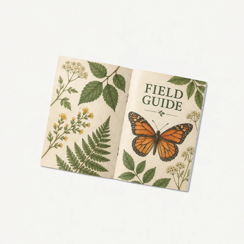Custom A5 Booklet (5.83" x 8.27") — fully printed design example
