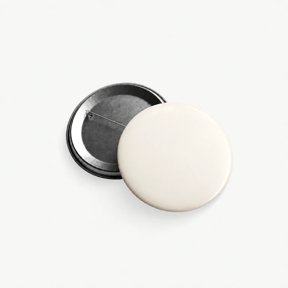 Custom Button Pins — blank unprinted item
