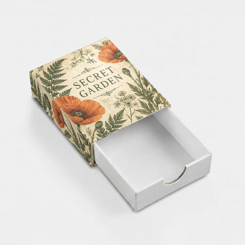 Custom Drawer Box (Dynamic Size) — fully printed design example
