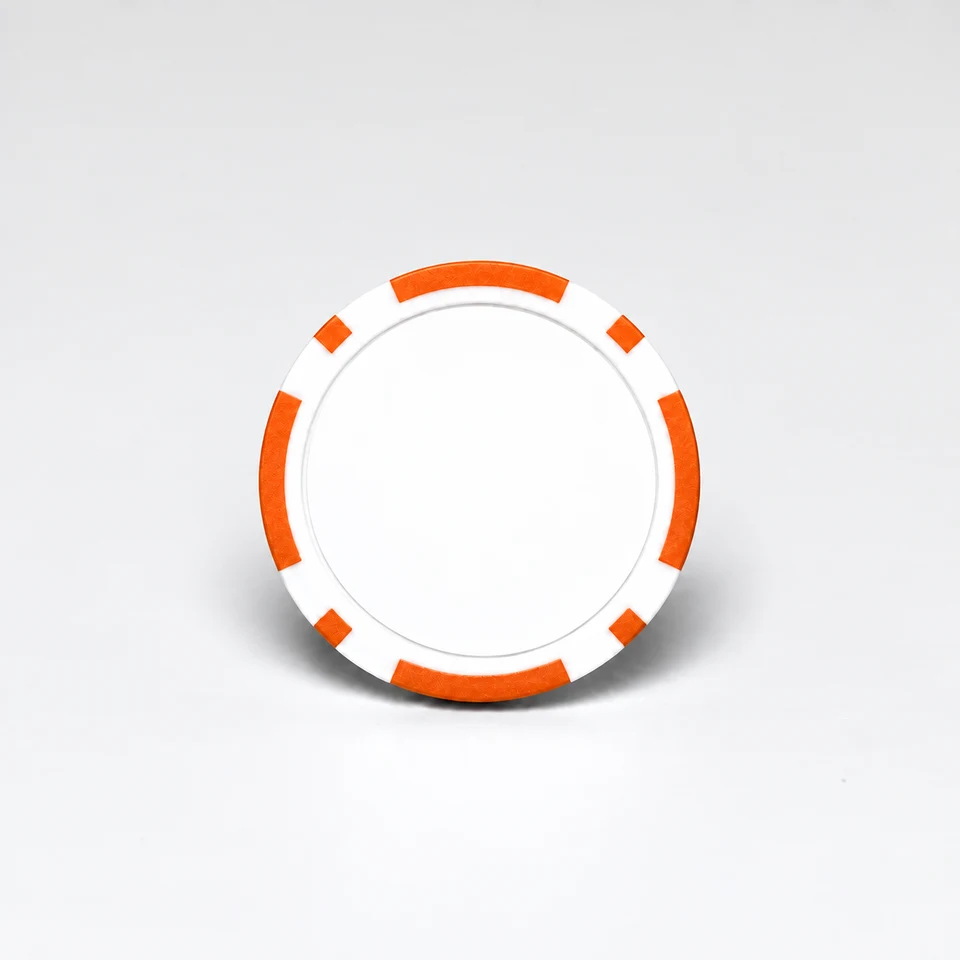 Custom Classic Stripe Poker Chip — blank unprinted item
