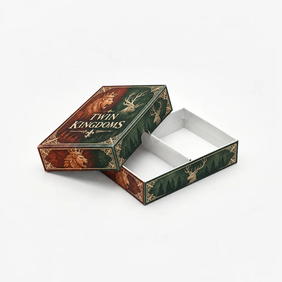 Custom Double Rigid Box (Dynamic Size) — fully printed design example