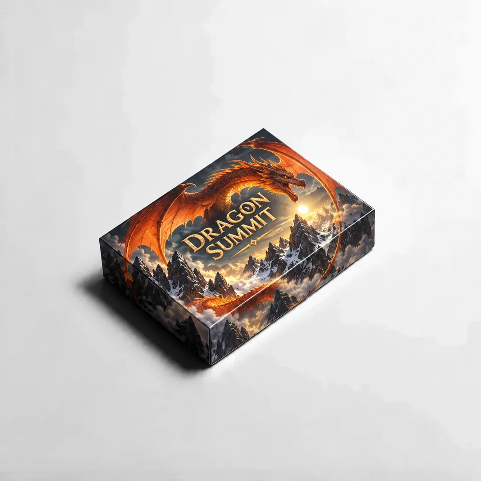 Custom Game Box (Dynamic Size) — fully printed design example