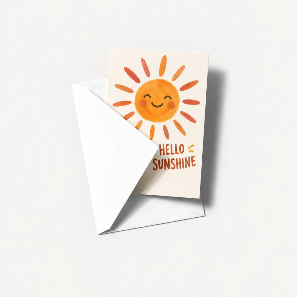 Custom Greeting Cards — fully printed design example