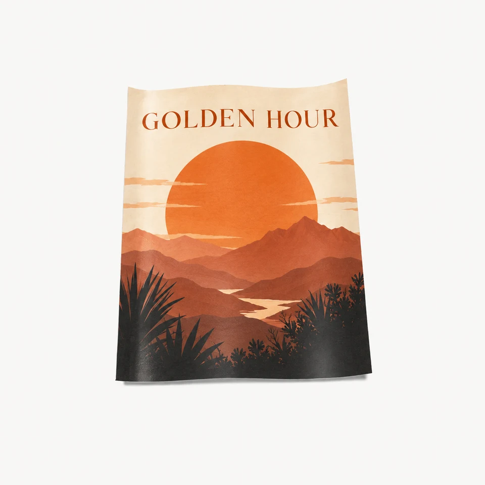 Custom Poster — fully printed design example