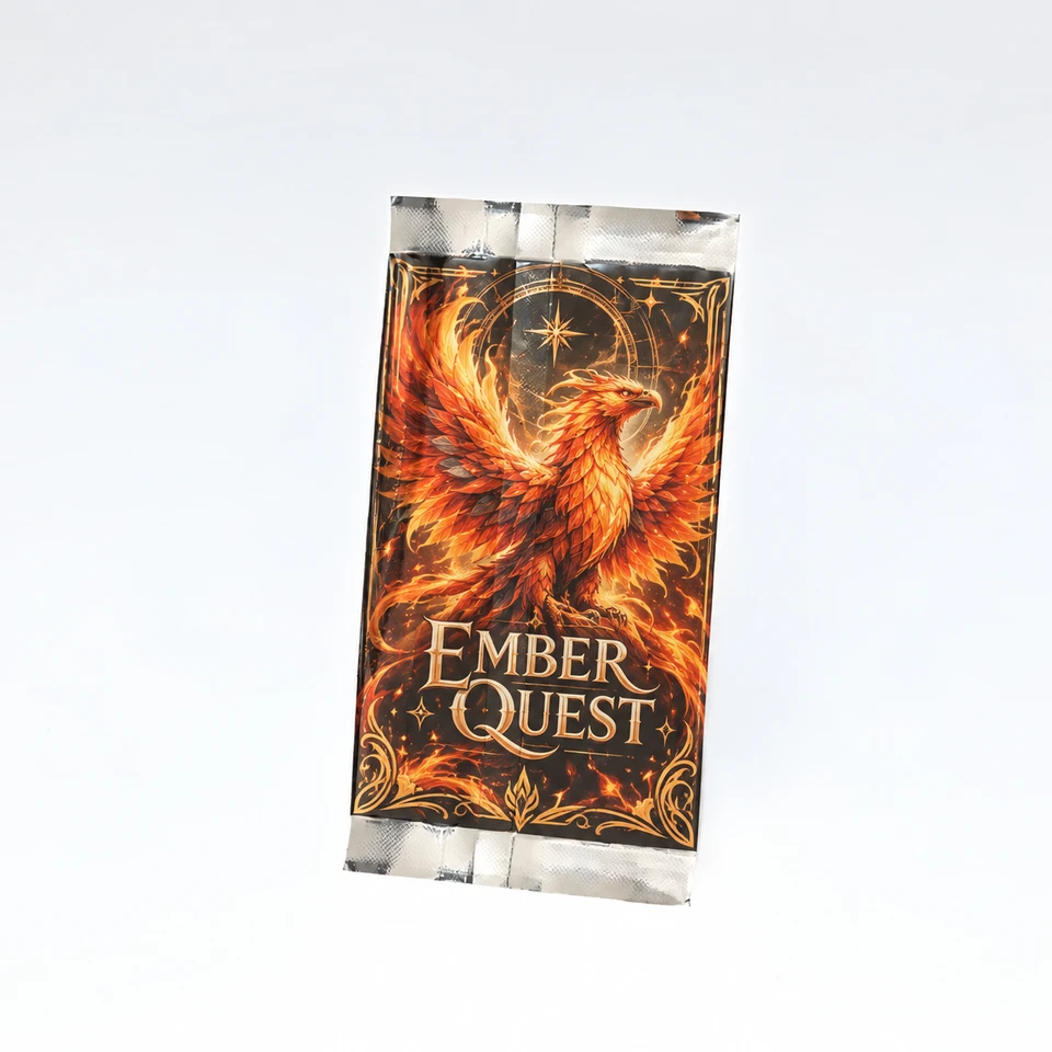 Booster Pack Foil Packaging — fully printed design example